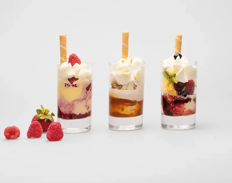 Ice in a small glass